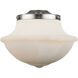 Franklin Restoration Oxford 1 Light 12 inch Polished Chrome Mini Pendant Ceiling Light in Incandescent, Matte White, Franklin Restoration